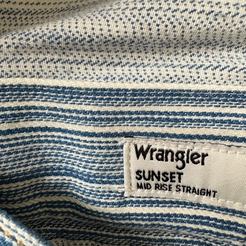 Wrangler Sunset 651 Stripe Mid-Rise Straight Jeans NWT - Picture 13 of 15